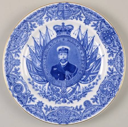 Wedgwood Royal Commemorative Giftware George V-Coronation-Plate - Boxed