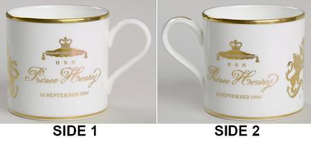 Wedgwood Royal Commemorative Giftware Prince Henry (Harry) Birth Mug - No Box