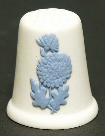 Jasperware Months Of The Year November-Lavender On Cream Color - Boxed