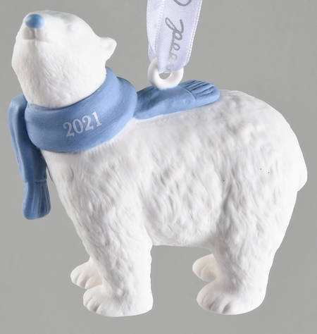 Baby's First Christmas Babys 1st Polar Bear- Blue - Boxed