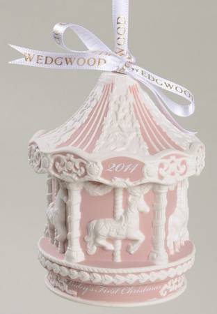 Baby's First Christmas Baby's First Carousel-Pink - No Box