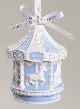 Baby's First Christmas Baby's First Carousel-Blue - Boxed