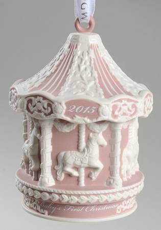 Baby's First Christmas Baby's First Carousel-Pink - Boxed