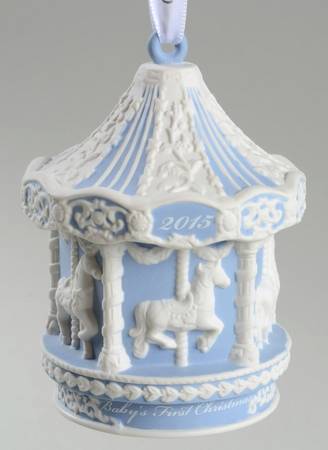 Baby's First Christmas Baby's First Carousel-Blue - Boxed