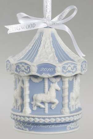 Baby's First Christmas Baby's First Carousel - Blue - No Box