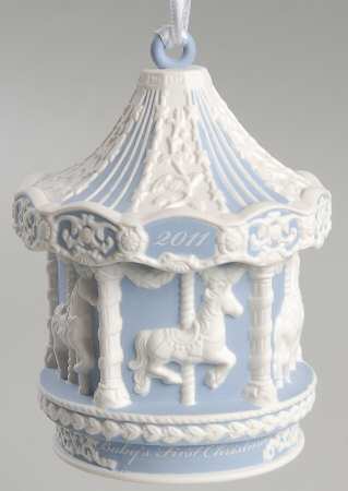 Baby's First Christmas Baby's First Carousel-Blue - Boxed