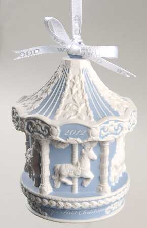 Baby's First Christmas Baby's First Carousel-Blue - No Box