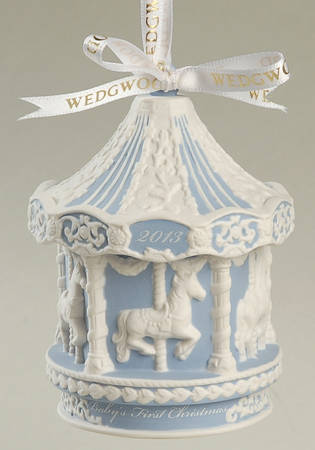 Baby's First Christmas Baby's First Carousel-Blue - Boxed