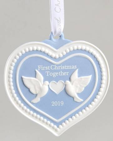 Our First Christmas Together Our First Christmas Heart-Blue - Boxed
