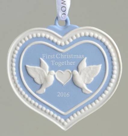 Our First Christmas Together Our First Christmas Heart-Blue - Boxed