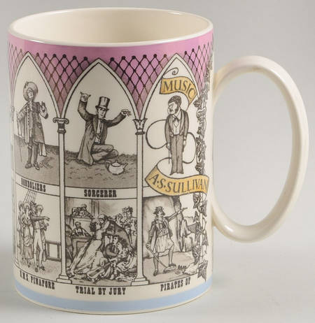 Wedgwood Mugs Gilbert And Sullivan Operas - Boxed