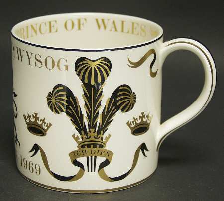Wedgwood Mugs Prince Charles-Investiture - No Box
