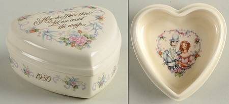 Wedgwood Giftware Valentine's Day Heart Shaped Box - No Box