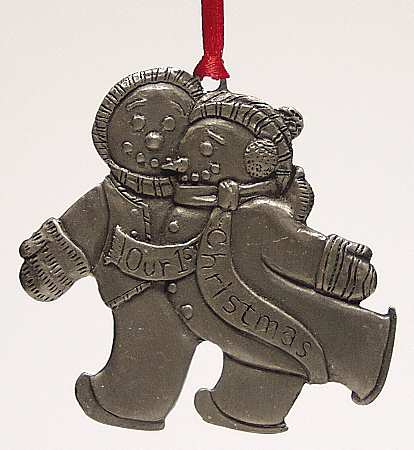 Wallace Pewter Christmas Ornament Our First Christmas Together-No Date - No Box