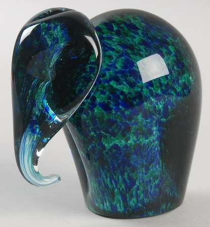 Wedgwood Crystal Figurines and Giftware Elephant-Trunk Down - Boxed