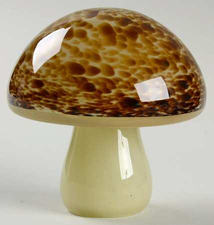 Wedgwood Crystal Figurines and Giftware Mushroom Brown Speckled - No Box