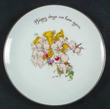 World Wide Art Plates Happy Days Are Here Again - Boxed