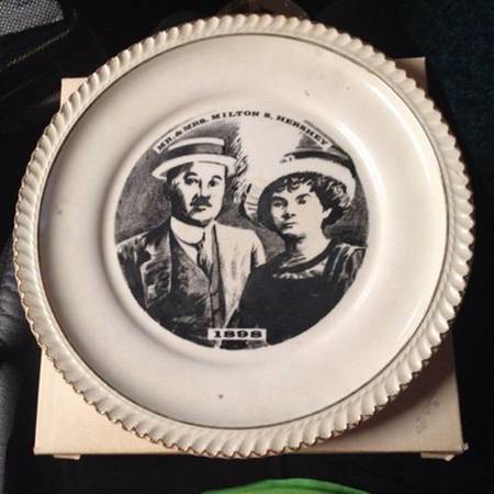 World Wide Art Plates Mr.&Mrs. Milton S.Hersey Plate - Boxed
