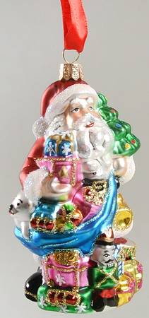 Holiday Heirloom Santa Ornaments Santa's Bag Of Gifts - No Box
