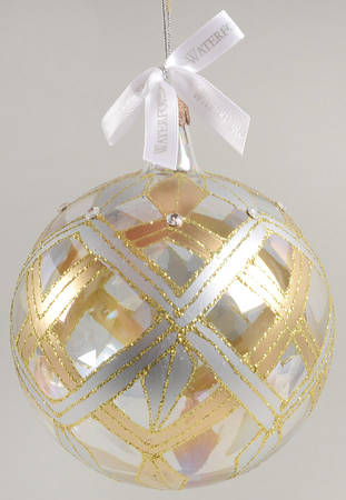 Gold, Silver, White on Clear Killeen Silver Ball - No Box