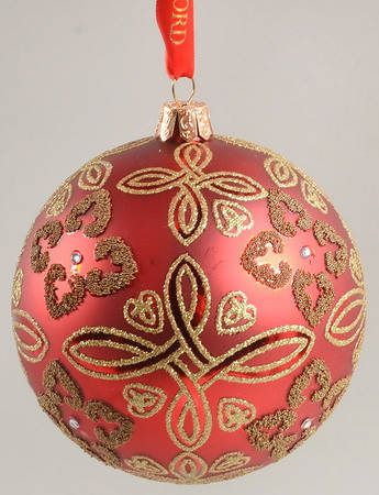 Holiday Heirloom Red and Gold Crimson Celtic Knot - Boxed