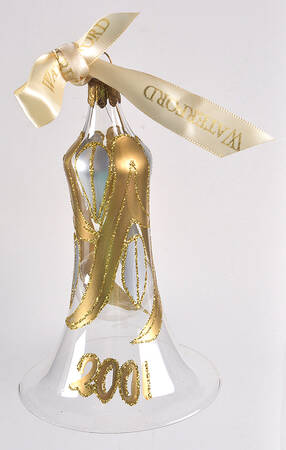 Gold, Silver, White on Clear Lucerne Bell-2001 - Boxed