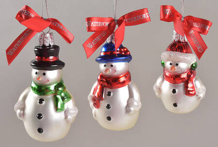 Holiday Heirlooms Ornaments Miniature Snowmen Orn (Set Of 3) - No Box