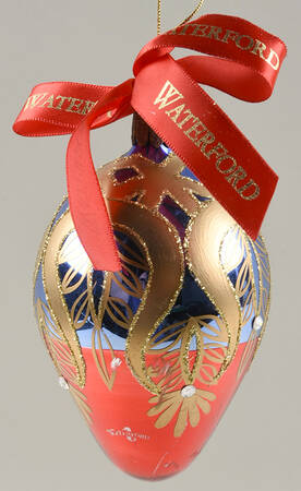 Royale Collection-Red, Blue, Gold Peacock Grand Royale Egg - No Box