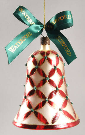 Holiday Heirloom Red and Gold Holiday Killeen Bell - Boxed