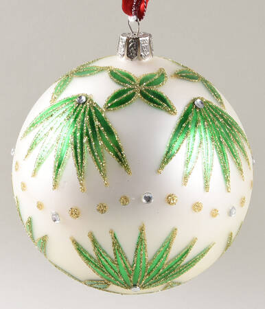 Holiday Heirloom Red, Green, Gold Star Of Wonder-Green/White - No Box Nb41a