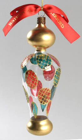 Red and Green on Clear Colleen Cone - No Box
