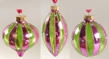 Imperial Collection-Fuchsia & Chartreuse Imperial Jewels Set Of 3 - No Box