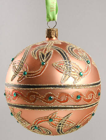 Irish Splendor-Holiday Heirloom Celtic Sea Scroll Ball - No Box