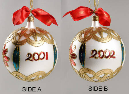 Multicolor on Champagne, White, Gold New Year's Celebration Ball-2001/2002 - No Box