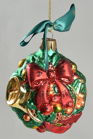 Holiday Heirlooms Ornaments Musical Christmas Wreath - No Box