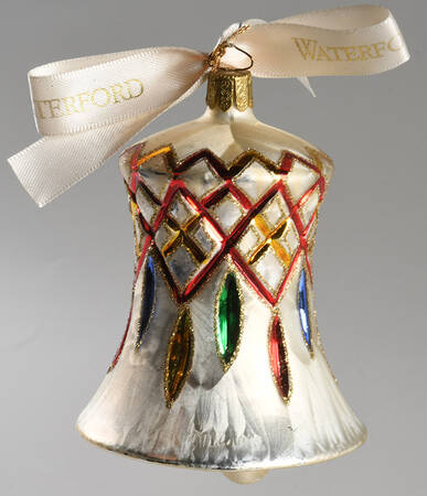 Multicolor Cut and Faceted Lismore Grande Bell - With Box