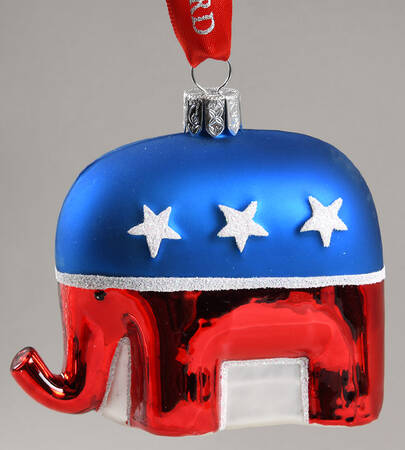 Patriotic and Political Republican Elephant - Boxed