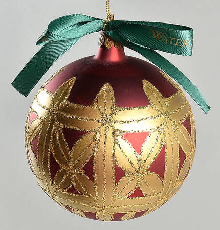 Holiday Heirloom Red and Gold Kylemore Regal Ball - No Box
