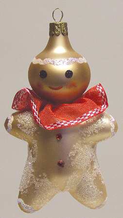 Holiday Heirlooms Ornaments Gingerbread-Red Neck Ruffle - No Box Nb57a