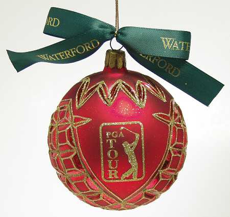 Holiday Heirloom Red and Gold Pga Tour Ball - Boxed