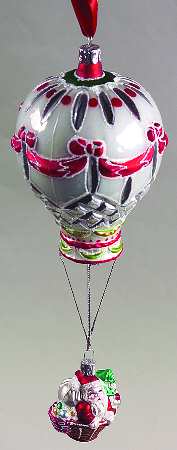 Holiday Heirloom Santa Ornaments North Pole Balloon Ride - No Box