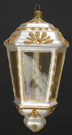 Holiday Heirlooms Ornaments Lantern-White - No Box
