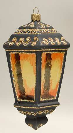 Holiday Heirlooms Ornaments Lantern-Black - Boxed