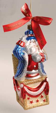 Holiday Heirloom Santa Ornaments Summer Santa Jack-In-The-Box - Boxed