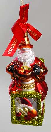 Holiday Heirloom Santa Ornaments Autumn Santa Jack-In-The-Box - With Box