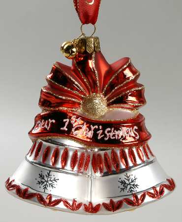 Wedding and Celebration Series Our 1st Christmas Bells-Dated 2009 - Boxed