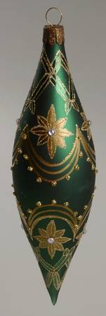 Green with Gold, Silver, White Emerald Spire - Boxed