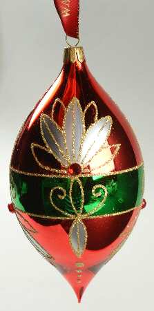 Holiday Heirloom Red, Green, Gold Crimson Spire - With Box