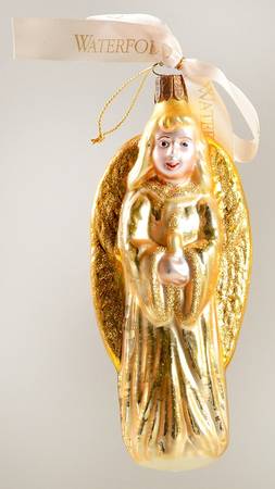 Religious Holiday Heirloom Christmas Angel-Gold - With Box