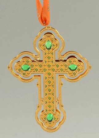 Brass and Enamel Ornaments Killeen Cross - No Box